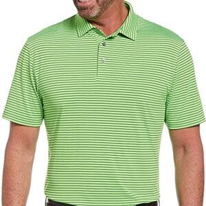 Pga Tour Men's Single Feeder Striped Polo Shirt